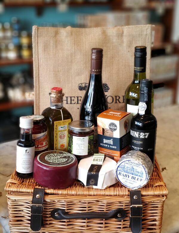 Bestsellers Two in Wicker Cheese Hamper