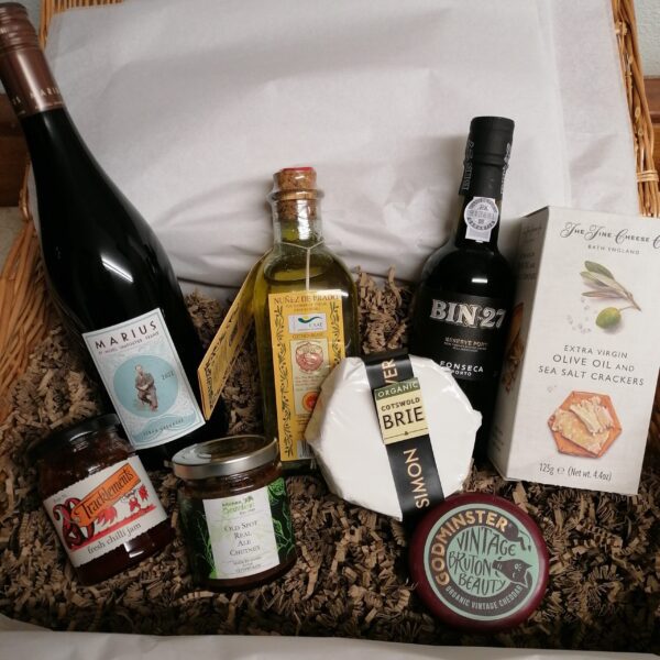 Bestsellers One in Wicker Cheese Hamper
