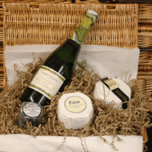 Champagne & Cream in Wicker Hamper