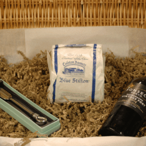 Vintage Port & Stilton in Wicker Hamper